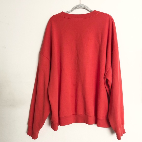 Alo Yoga Accolade Crew Neck Pullover Red Hot Summer 2XL - Picture 9 of 16